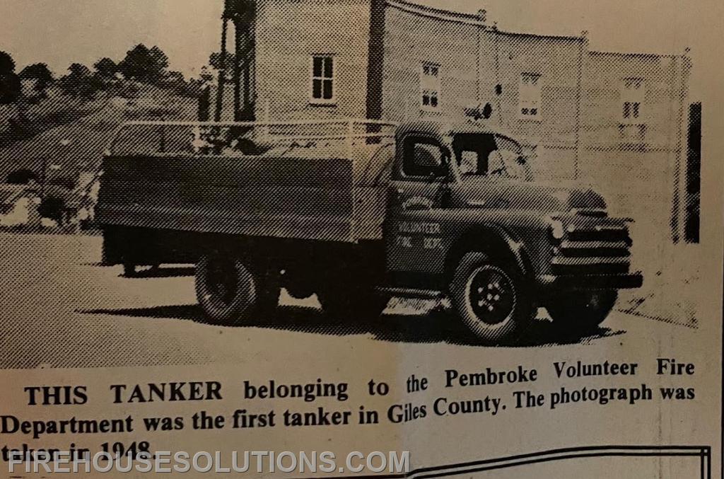 This was the first tanker in Giles County.
This photo was taken in 1948