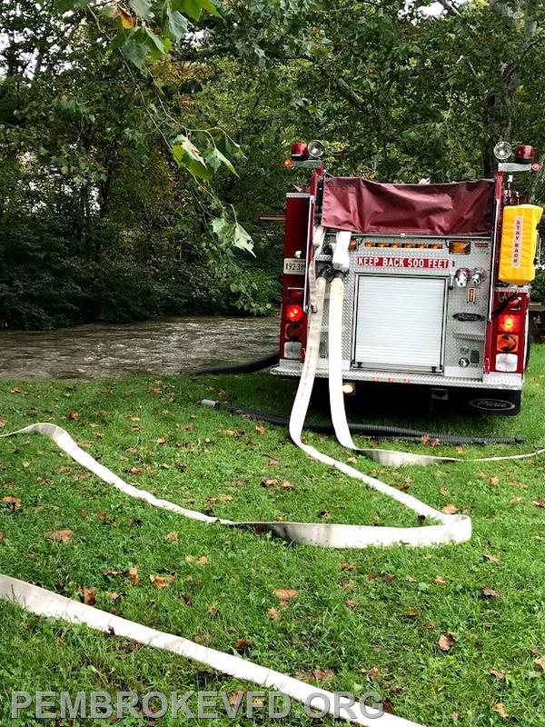 Pumping (drafting) out of a creek
