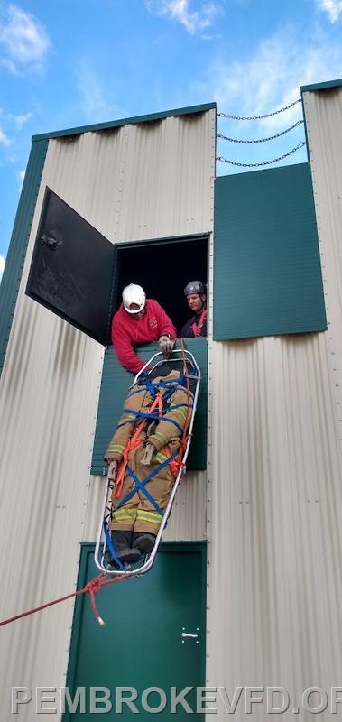 Technical rescue training with Blacksburg Fire  December 2023
