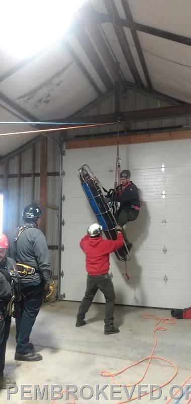 Technical rescue training with Blacksburg Fire   December 2023