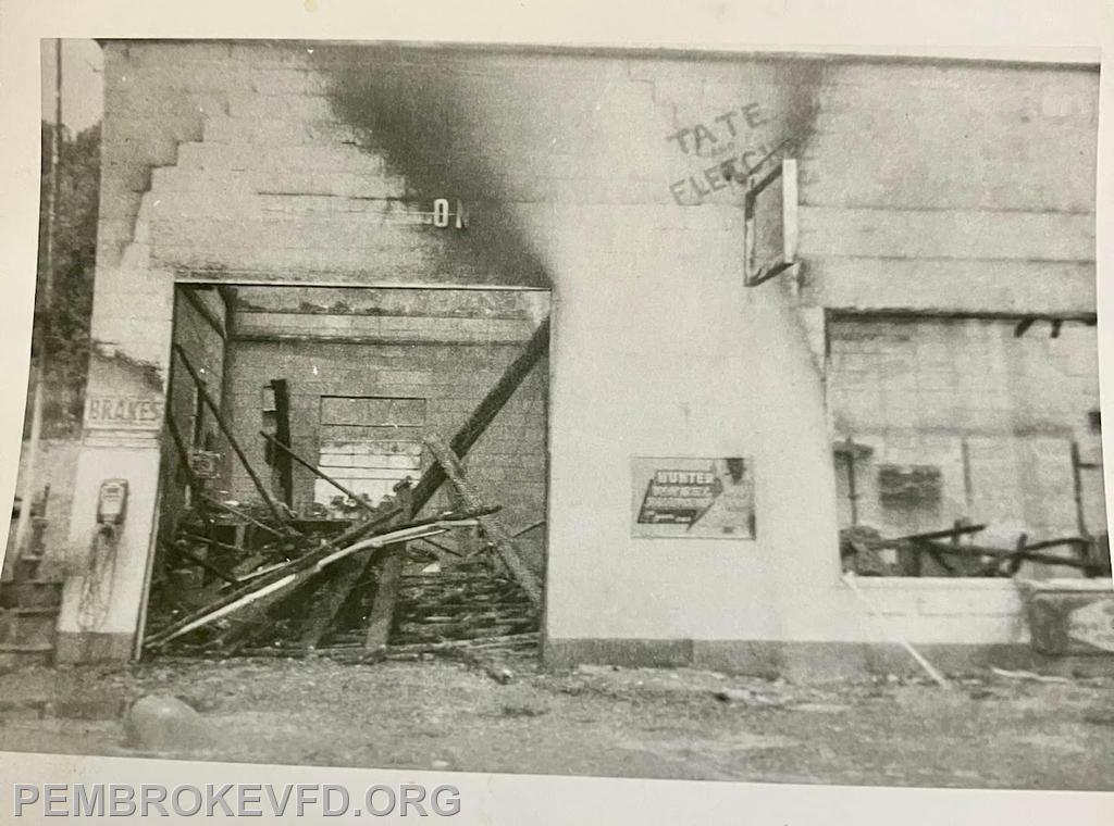 Garage Fire 
Business later known as Sandy's Chevron