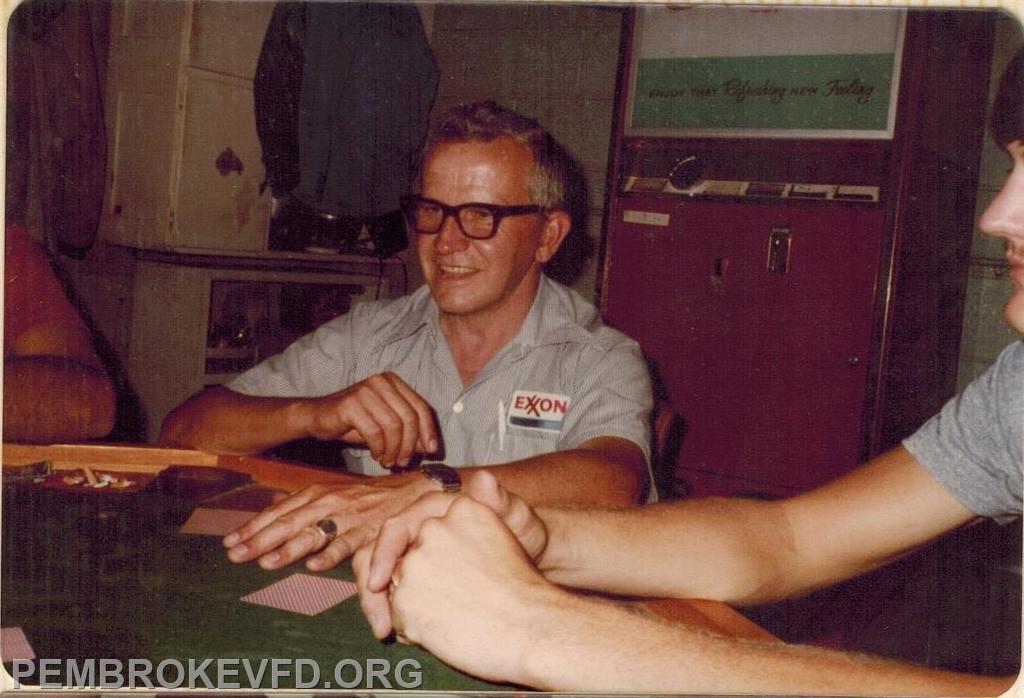John Lewis Williams passing the time with other members