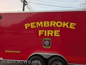 Our trailer which is filled with specialized rope equipment and incident command equipment